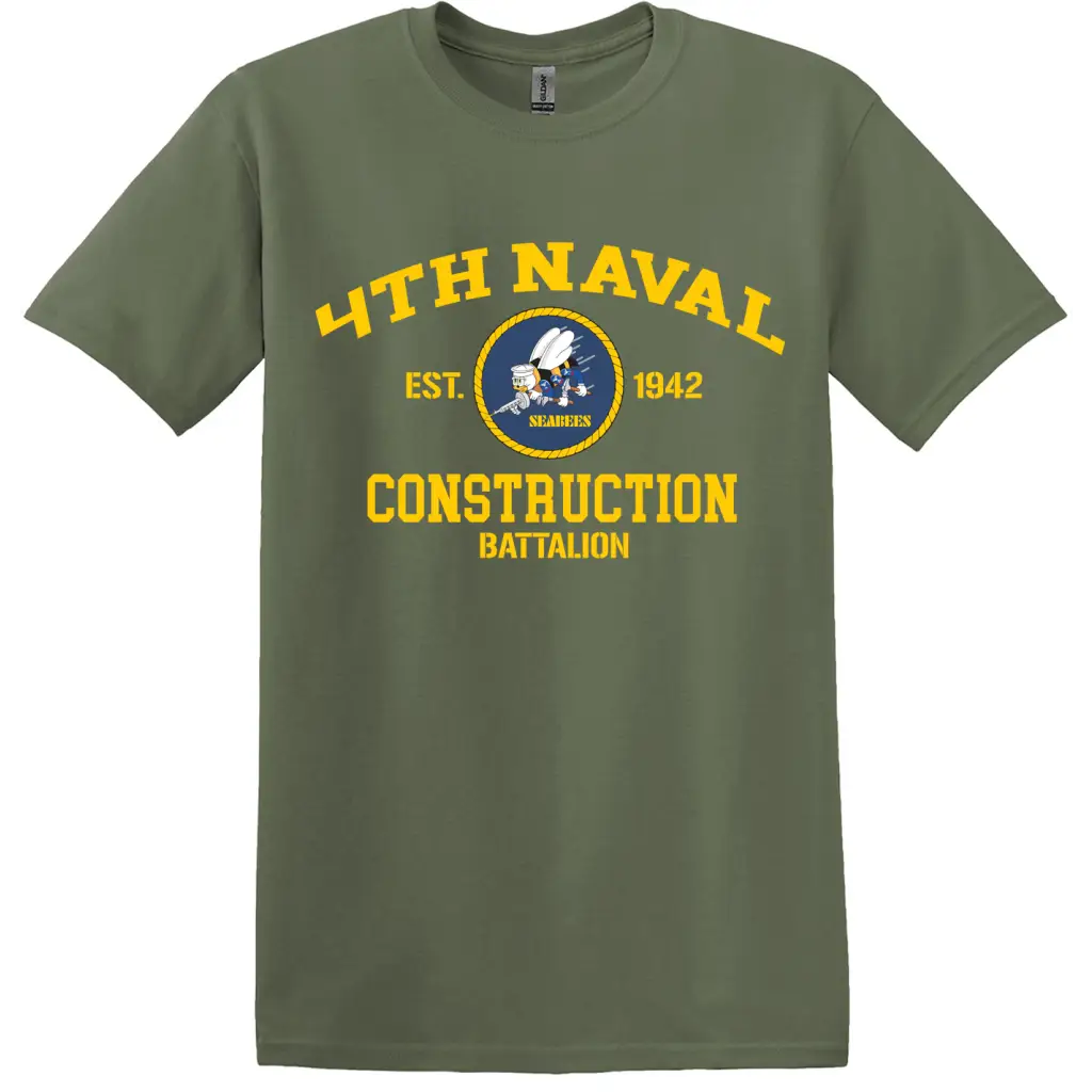 4th Naval Construction Battalion (4th NCB) WW2 Legacy T-Shirt Tactically Acquired   