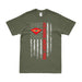 4th Marine Aircraft Wing (4th MAW) American Flag T-Shirt Tactically Acquired Small Military Green 