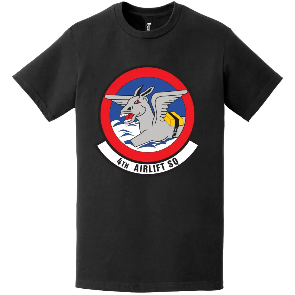 4th Airlift Squadron Logo Emblem T-Shirt Tactically Acquired   