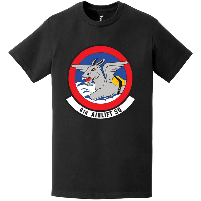 4th Airlift Squadron Logo Emblem T-Shirt Tactically Acquired   