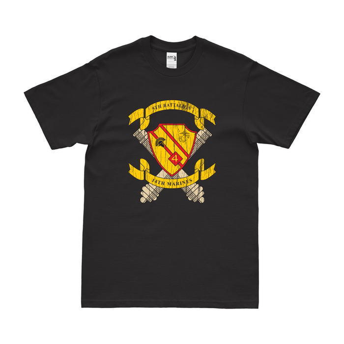 5th Bn 14th Marines (5/14 Marines) Unit Logo T-Shirt Tactically Acquired   