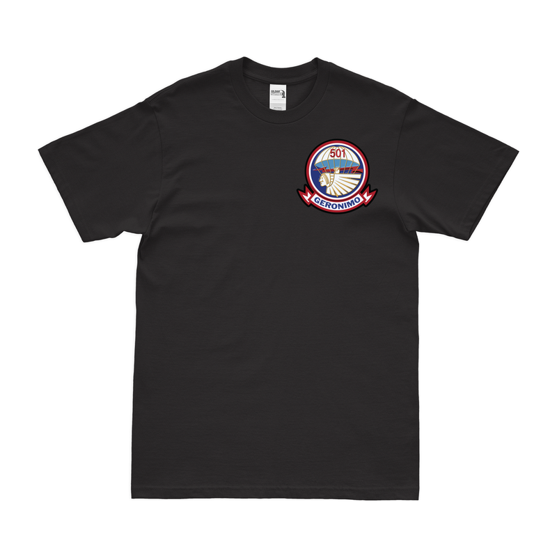 501st Parachute Infantry Regiment (501st PIR) Left Chest Emblem T-Shirt