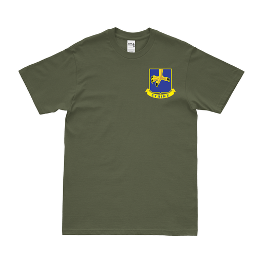 502nd Airborne Infantry Regiment 'Strike' Left Chest T-Shirt Tactically Acquired Military Green Small 