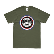 Vintage 502nd Parachute Infantry Regiment (502nd PIR) T-Shirt Tactically Acquired Military Green Distressed Small
