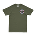 Vintage 502nd PIR Logo Left Chest Emblem T-Shirt Tactically Acquired Military Green Small 