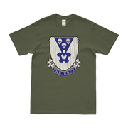 503rd Airborne Infantry Regiment 'The Rock' T-Shirt Tactically Acquired Military Green Distressed Small
