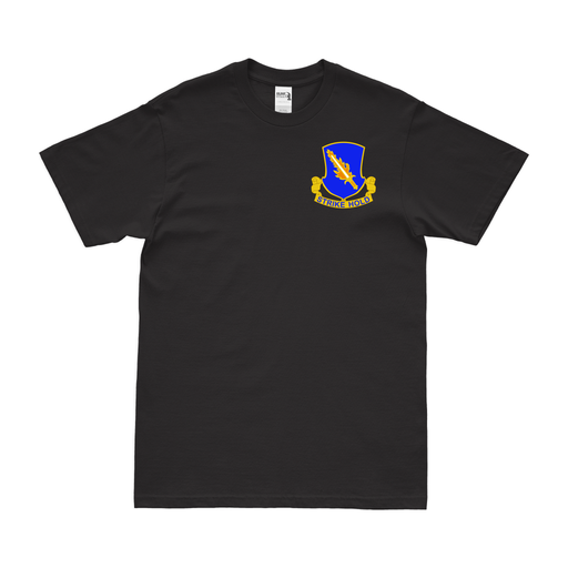 504th Infantry Regiment "Strike Hold" Left Chest T-Shirt Tactically Acquired Black Small 