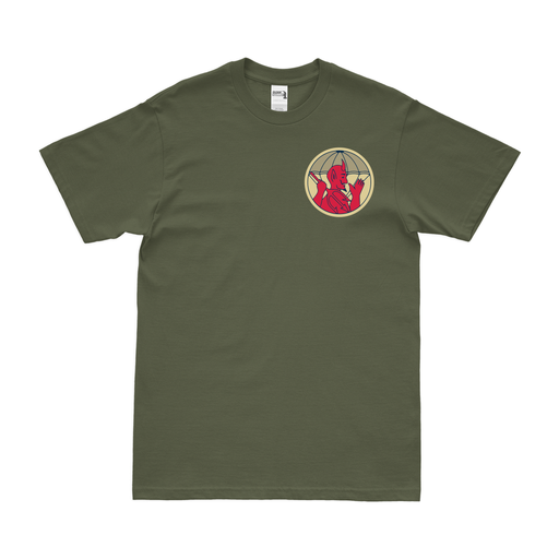 Vintage 504th PIR Logo Left Chest Emblem T-Shirt Tactically Acquired Military Green Small 