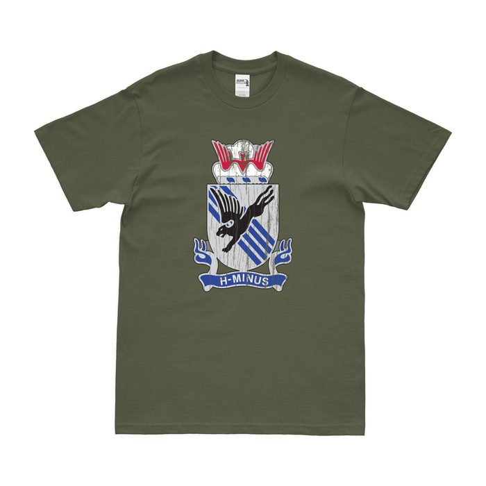 505th Parachute Infantry Regiment (505th PIR) T-Shirt Tactically Acquired Military Green Distressed Small