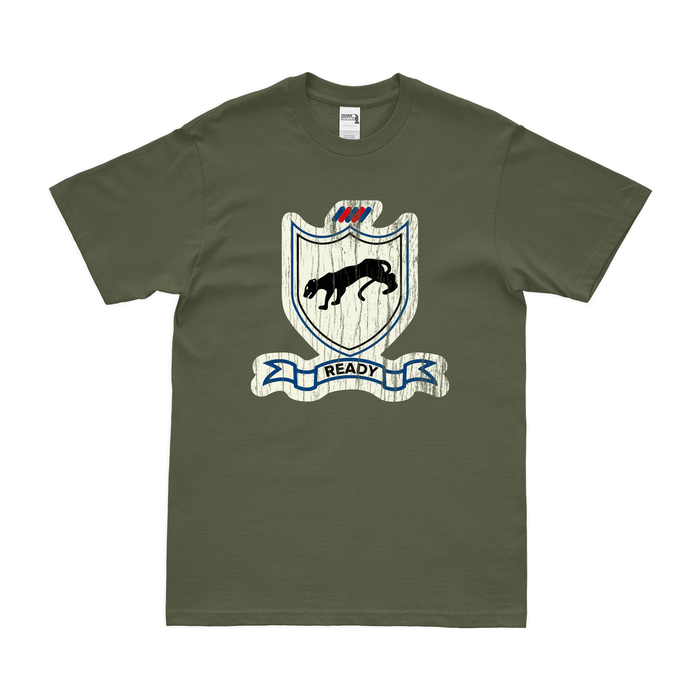 Vintage 505th Parachute Infantry Regiment (505th PIR) T-Shirt Tactically Acquired Military Green Distressed Small