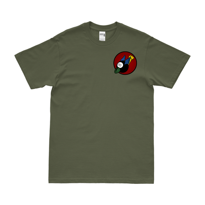 506th Bomb Squadron WW2 Left Chest Emblem T-Shirt Tactically Acquired Military Green Small 