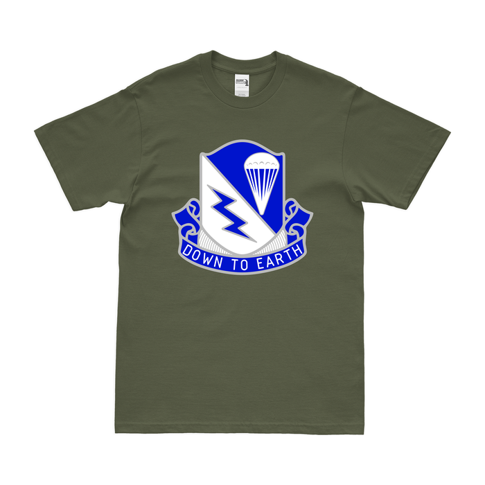 507th Parachute Infantry (507th PIR) Emblem T-Shirt Tactically Acquired Military Green Clean Small