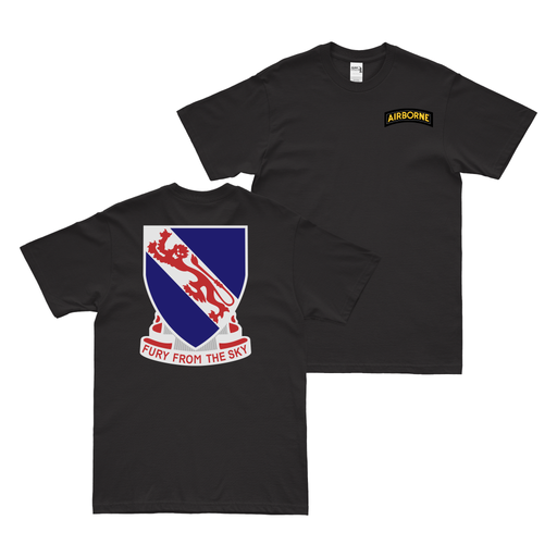 Double-Sided 508th Airborne Infantry T-Shirt Tactically Acquired Black Small 