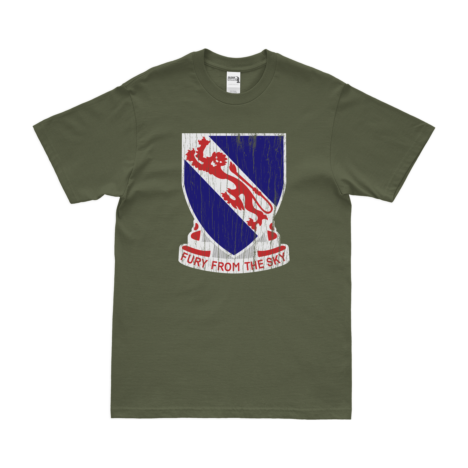 508th Parachute Infantry Regiment (508th PIR) T-Shirt Tactically Acquired Military Green Distressed Small