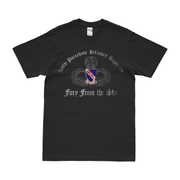508th Parachute Infantry Regiment (508th PIR) Jump Wings T-Shirt Tactically Acquired Black Distressed Small