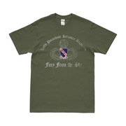 508th Parachute Infantry Regiment (508th PIR) Jump Wings T-Shirt Tactically Acquired Military Green Distressed Small
