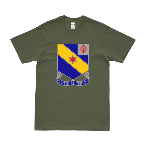 U.S. Army 52nd Infantry Regiment Unit Logo Emblem T-Shirt Tactically Acquired Military Green Clean Small