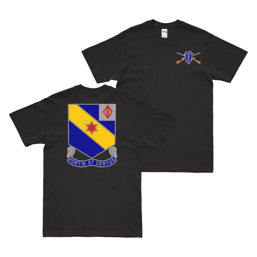 Double-Sided 52nd Infantry Regiment T-Shirt Tactically Acquired Black Small 