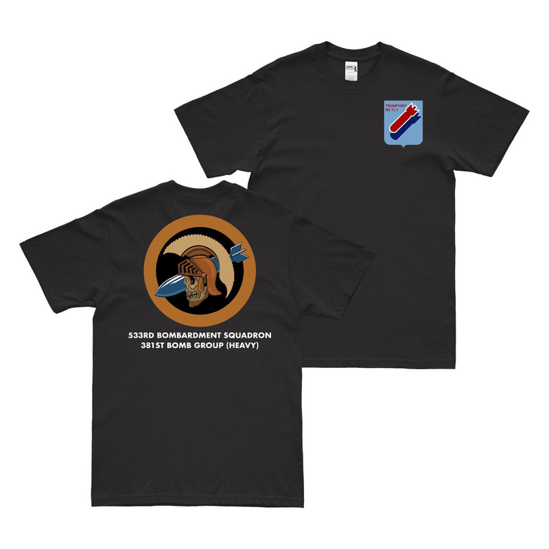 Double-Sided 533rd Bombardment Squadron w/ Text T-Shirt