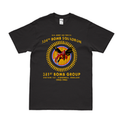 534th Bomb Squadron, 381st BG WW2 Legacy T-Shirt Tactically Acquired Black Distressed Small