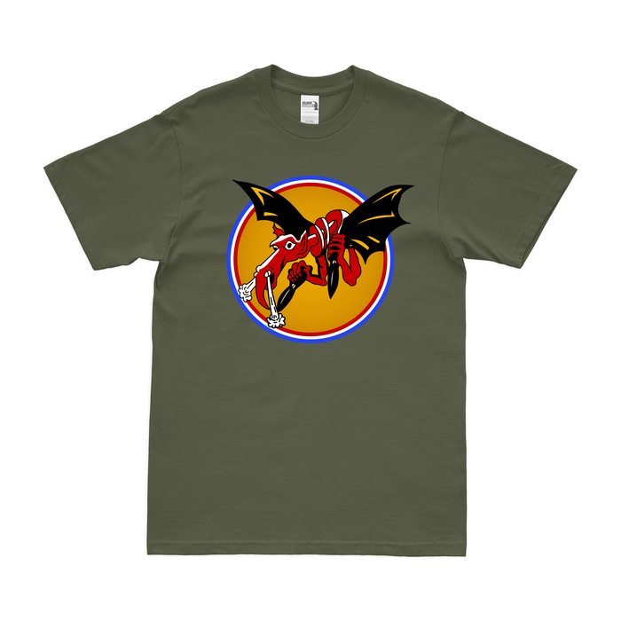 534th Bombardment Squadron WW2 T-Shirt Tactically Acquired Military Green Clean Small