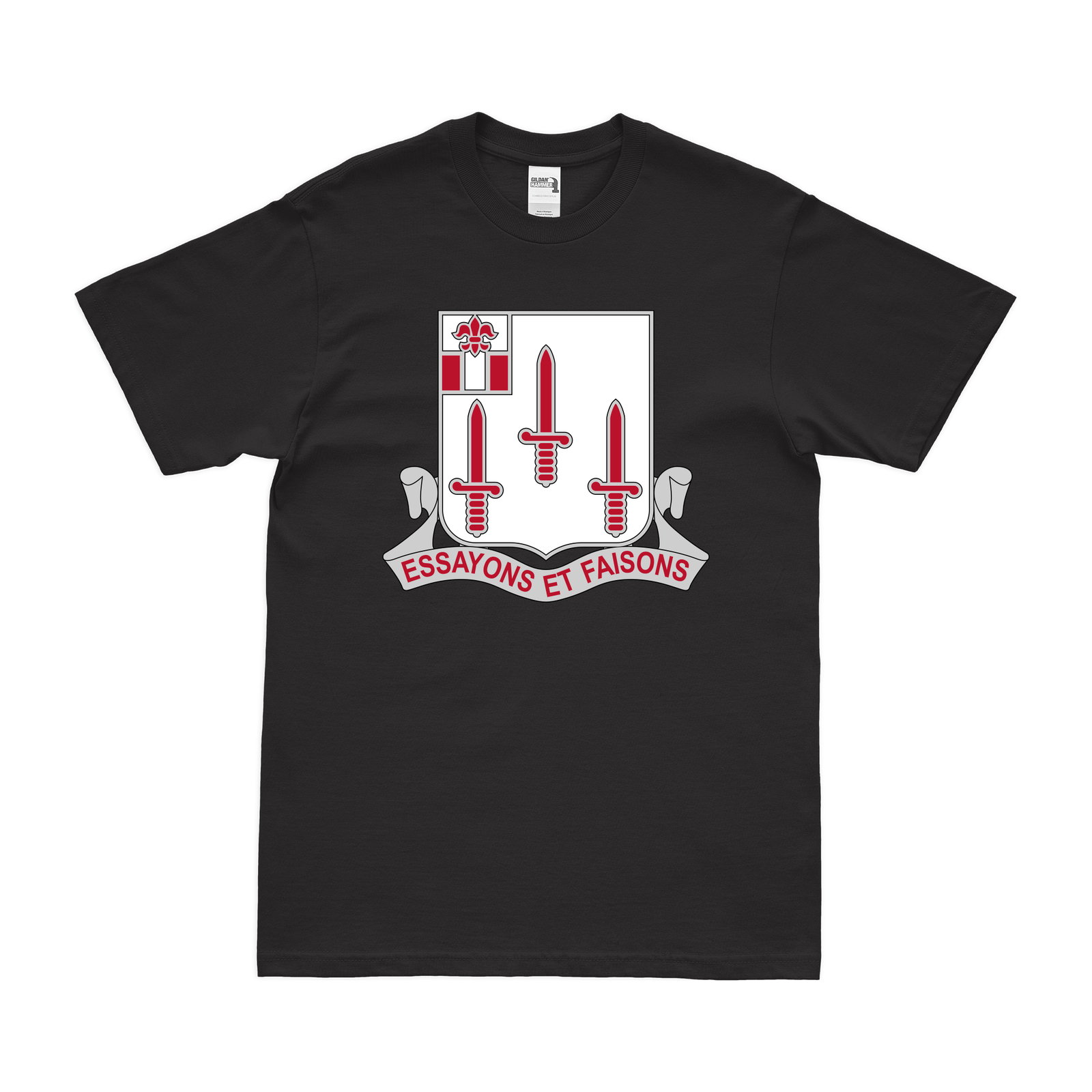 U.S. Army 54th Engineer Battalion Logo T-Shirt Tactically Acquired Small Black 