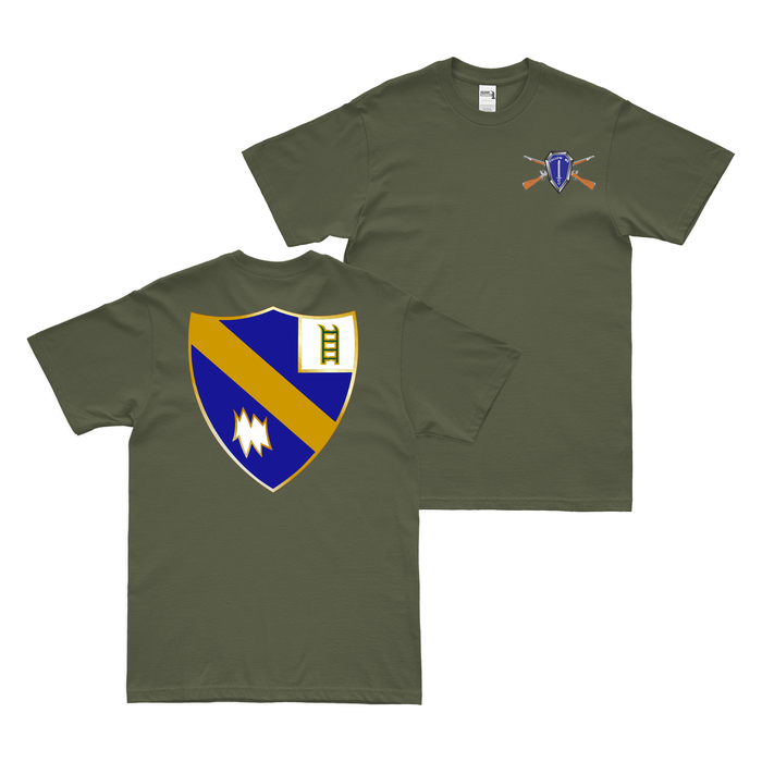 Double-Sided 54th Infantry Regiment T-Shirt Tactically Acquired Military Green Small 