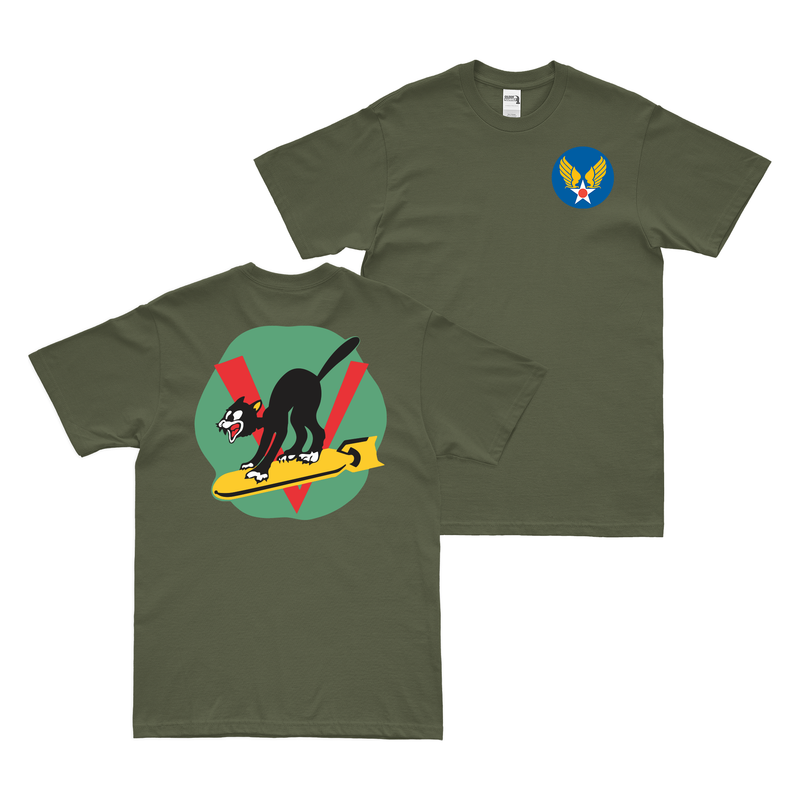 Double-Sided 553rd Bombardment Squadron WW2 T-Shirt