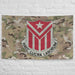 554th Engineer Battalion Indoor Wall Flag Tactically Acquired   