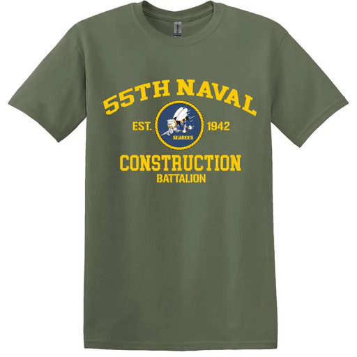 55th Naval Construction Battalion (55th NCB) T-Shirt Tactically Acquired   
