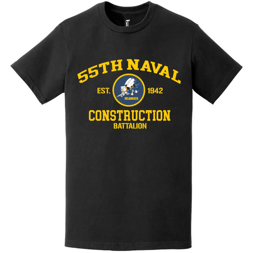 55th Naval Construction Battalion (55th NCB) T-Shirt Tactically Acquired   