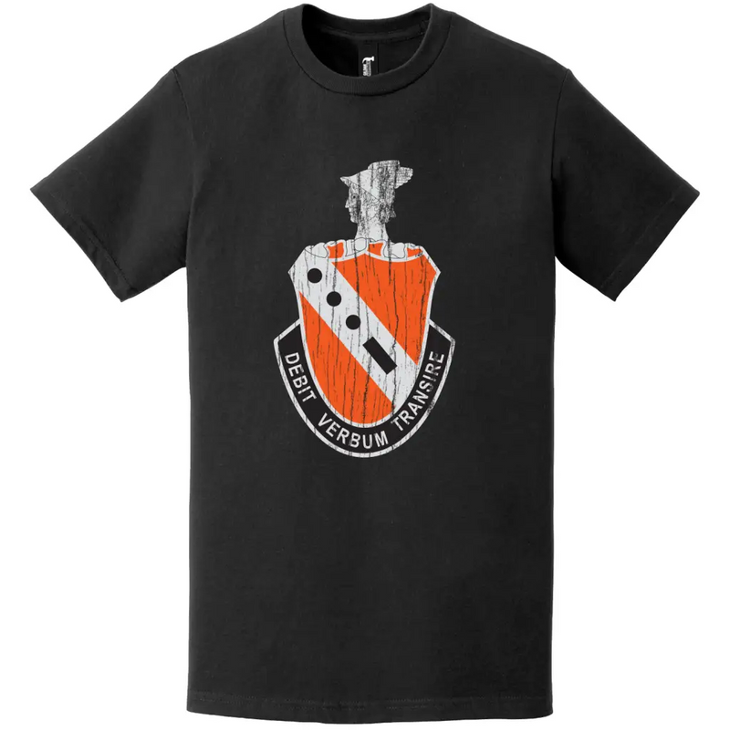 56th Signal Battalion Distressed DUI Logo Emblem T-Shirt