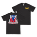 Double-Sided U.S. Army 579th Engineer Battalion T-Shirt Tactically Acquired Black Small 