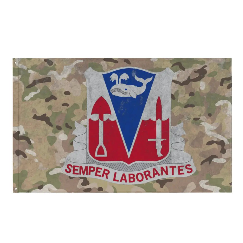 579th Engineer Battalion Indoor Wall Flag Tactically Acquired Default Title  
