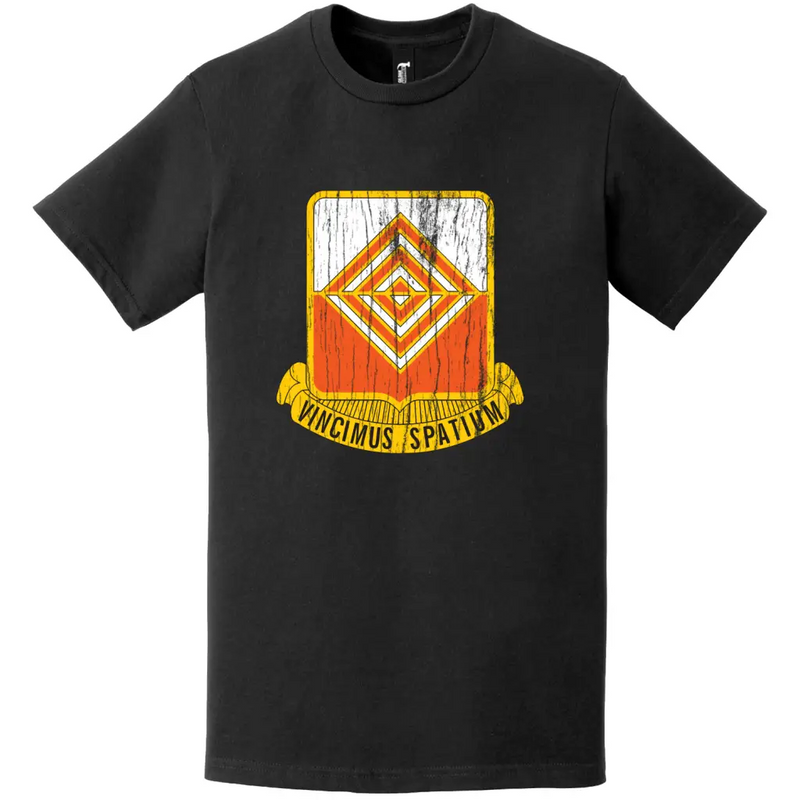 57th Signal Battalion Distressed DUI Logo Emblem T-Shirt
