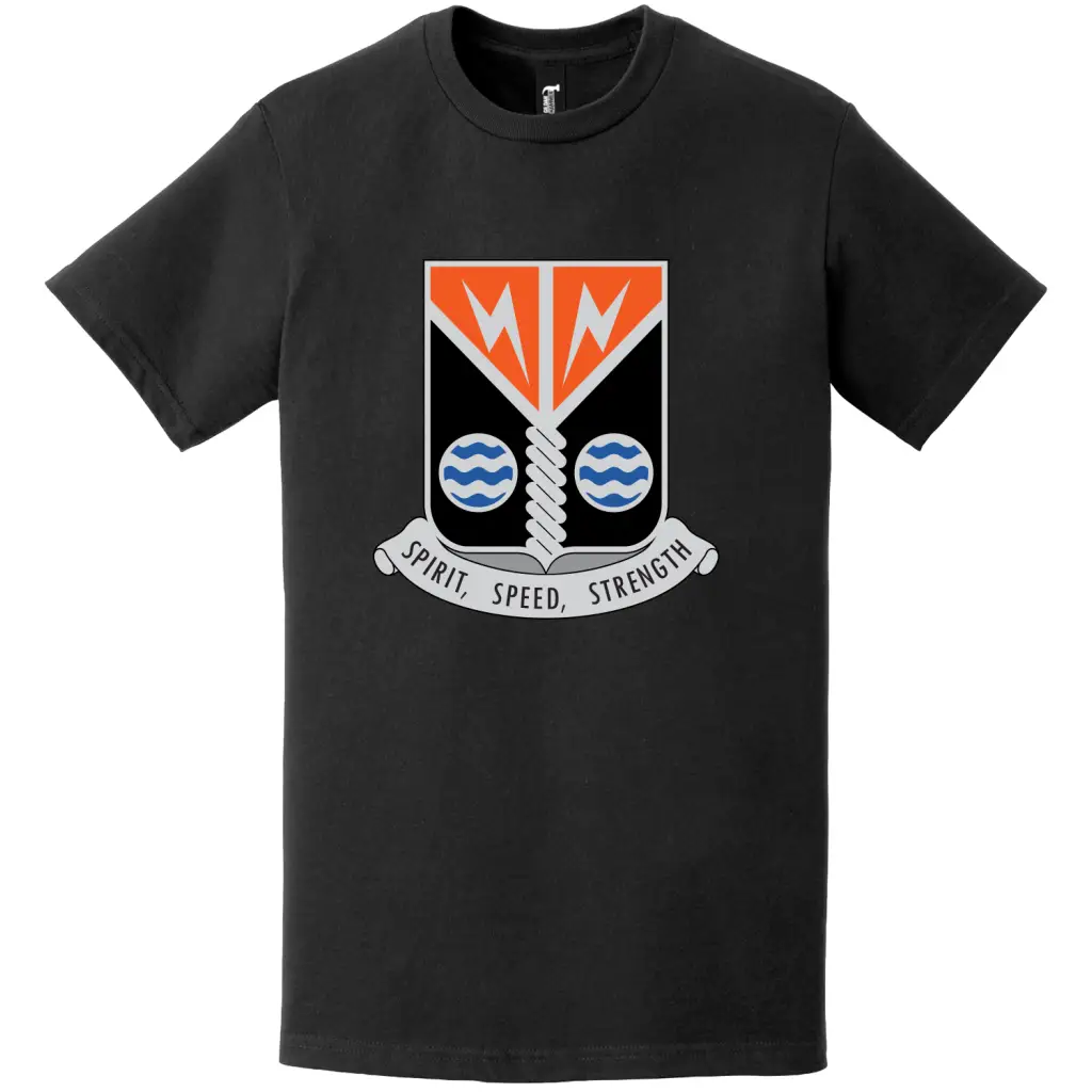 58th Signal Battalion DUI Logo Emblem Insignia T-Shirt Tactically Acquired   