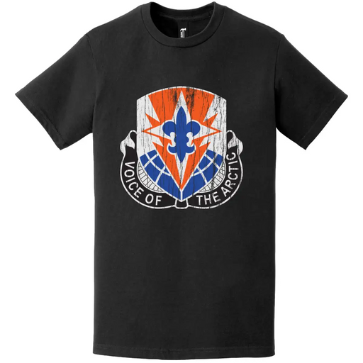 59th Signal Battalion Distressed DUI Logo Emblem T-Shirt Tactically Acquired   