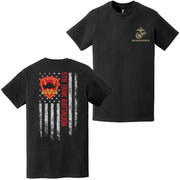 Double-Sided 5th Tank Battalion USMC American Flag T-Shirt Tactically Acquired   