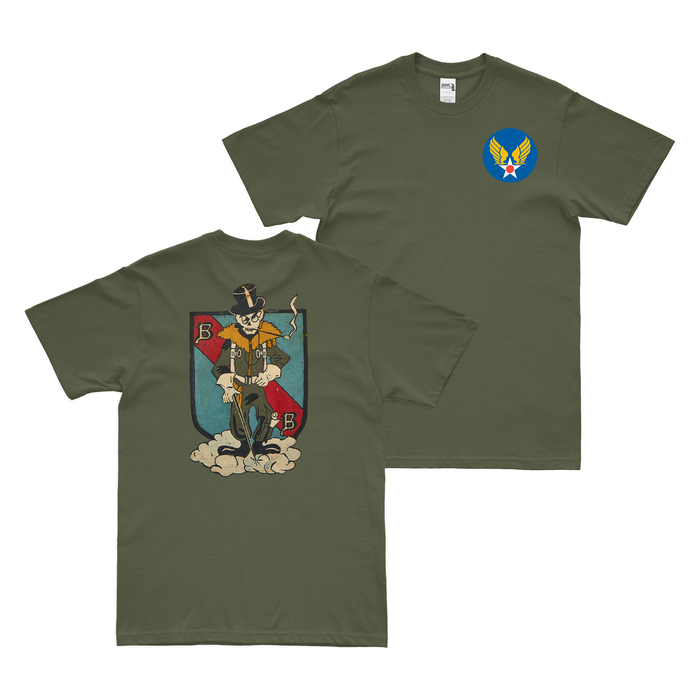 Double-Sided 5th Bomb Group USAAF T-Shirt Tactically Acquired Military Green Small 