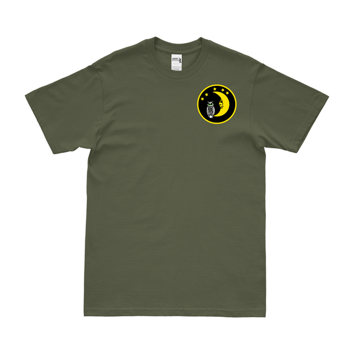 5th Bombardment Squadron Left Chest Emblem T-Shirt Tactically Acquired Military Green Small 