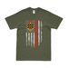 5th Marine Regiment American Flag T-Shirt Tactically Acquired Military Green Small 