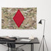 5th Infantry Division SSI Indoor Wall Flag Tactically Acquired   