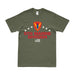 Patriotic 5th Marine Division USMC Logo T-Shirt Tactically Acquired Small Military Green 