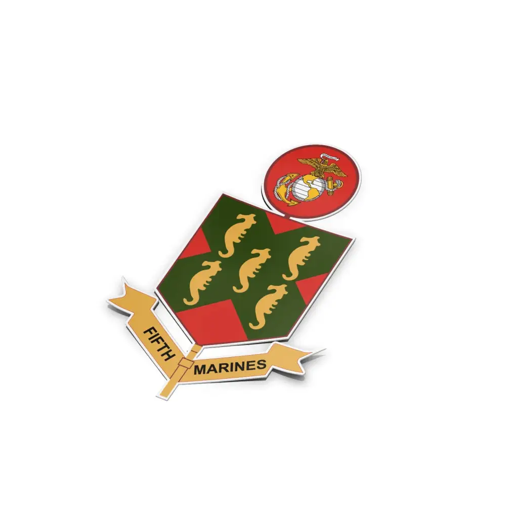 5th Marine Regiment Vinyl Sticker Decal Tactically Acquired 3"x3"  