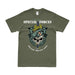 5th Special Forces Group (5th SFG) Snake Eaters Skull T-Shirt Tactically Acquired Small Military Green 
