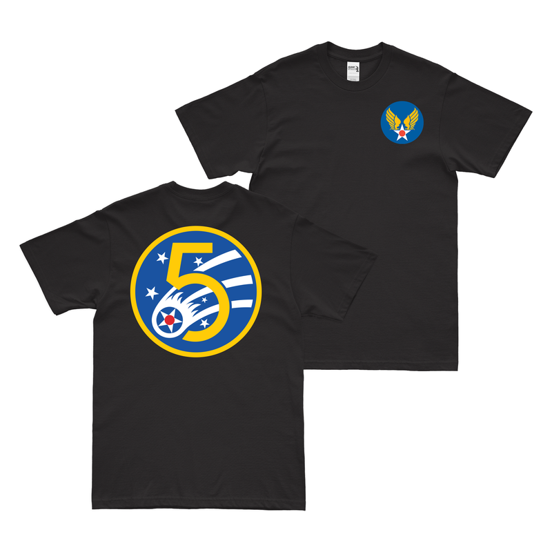 Double-Sided Fifth Air Force USAAF WW2 T-Shirt