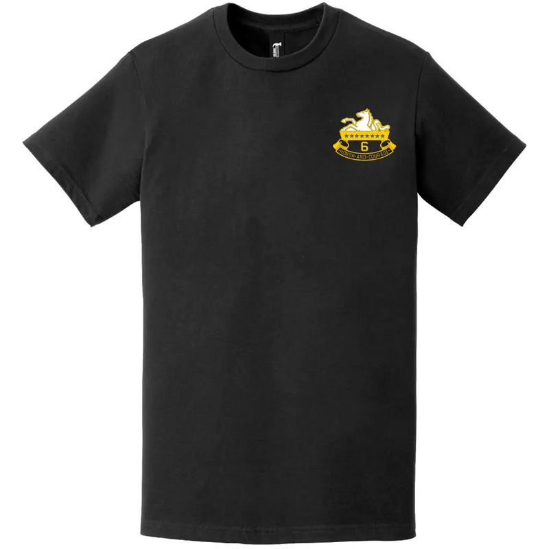 6-8 CAV Regiment Unit Logo Left Chest T-Shirt