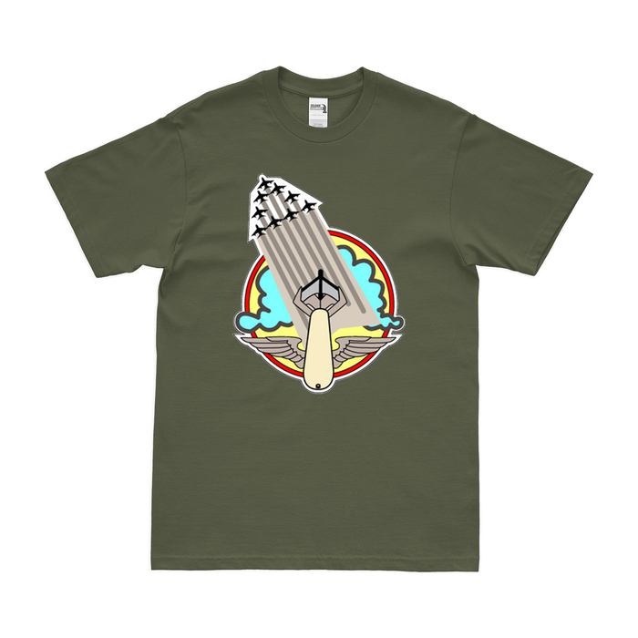 612th Bombardment Squadron WW2 T-Shirt Tactically Acquired Military Green Clean Small