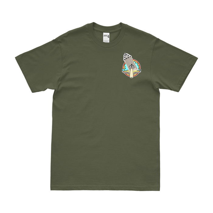 612th Bomb Squadron Left Chest Emblem T-Shirt Tactically Acquired Military Green Small 