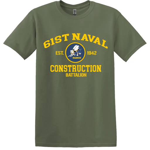 61st Naval Construction Battalion (61st NCB) T-Shirt Tactically Acquired   